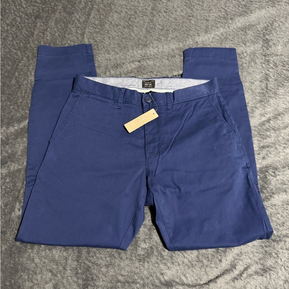 J. Crew Classic Blue Chinos NWT - Picture 1 of 7